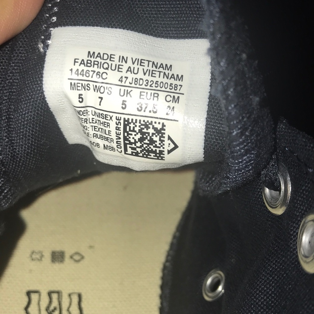Navy Blue Converse - Picture 4 of 4